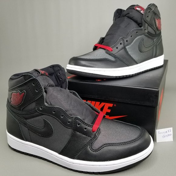 air jordan 1 black satin